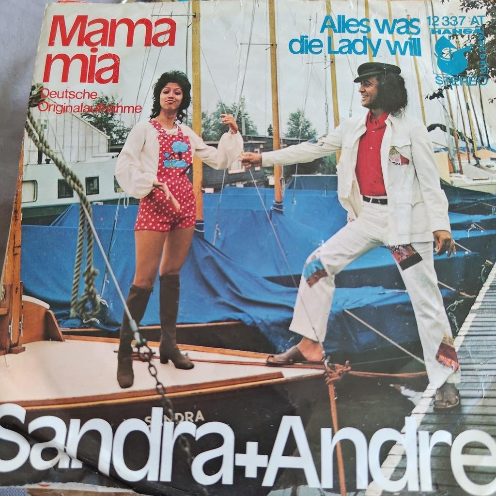 Sandra + Andre - Mama Mia / Alles was die Lady will (Single), Ophalen of Verzenden, Gebruikt