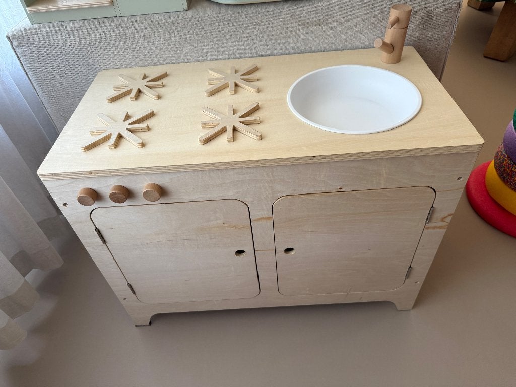 Houten speelgoedkeuken, Ophalen, Zo goed als nieuw, Hout, Speelkeuken-accessoire