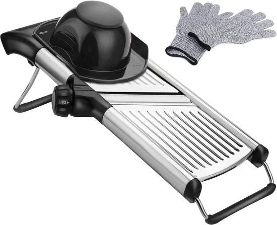 Professionele Mandoline Snijder met Handschoenen, Ophalen of Verzenden, Nieuw