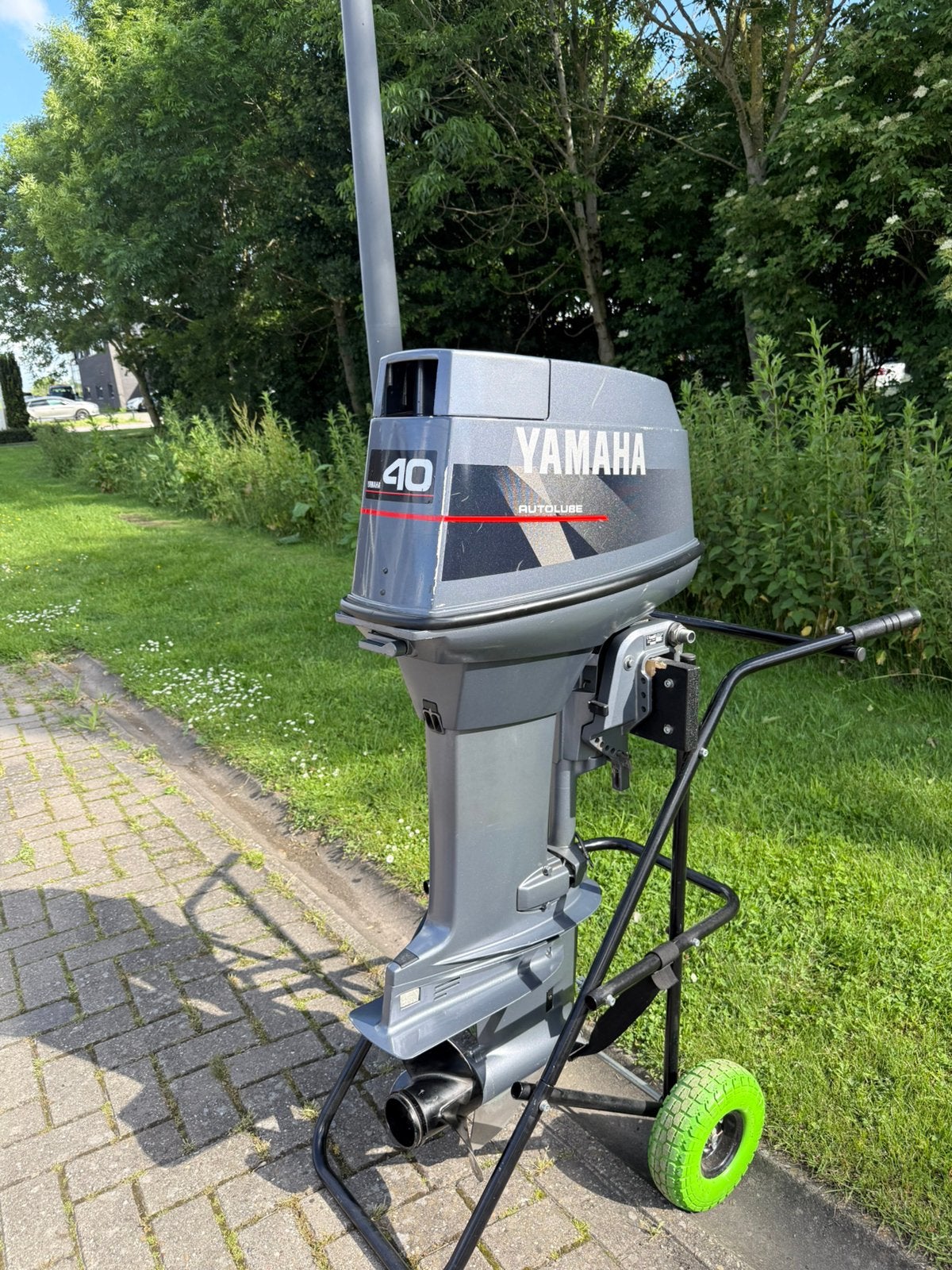 Yamaha 40 pk 2 takt autolube - trekstart langstaart, Watersport en Boten, Ophalen, Binnenboordmotor, Zo goed als nieuw, Benzine