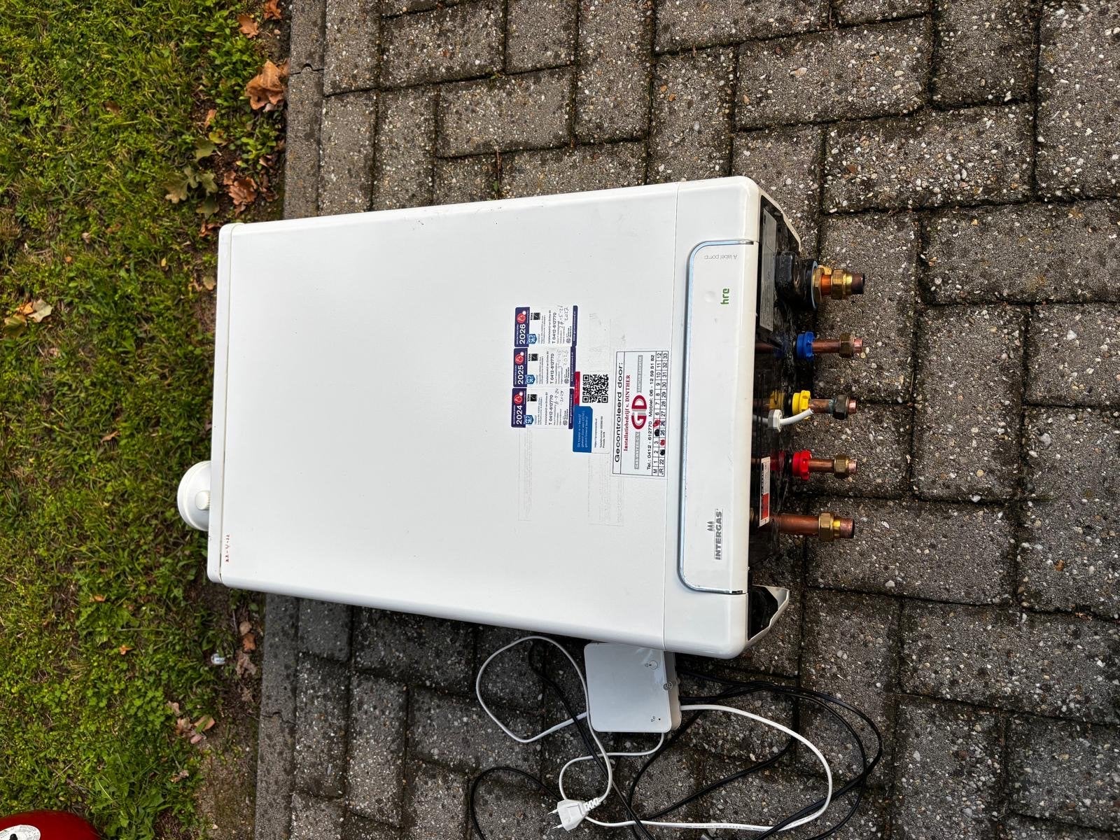 Intergas Kombi Kompakt HRE CV-ketel - Werkend en onderhouden, Ophalen, Gebruikt, Cv-ketel of Combi-ketel, Hoog rendement (Hr)