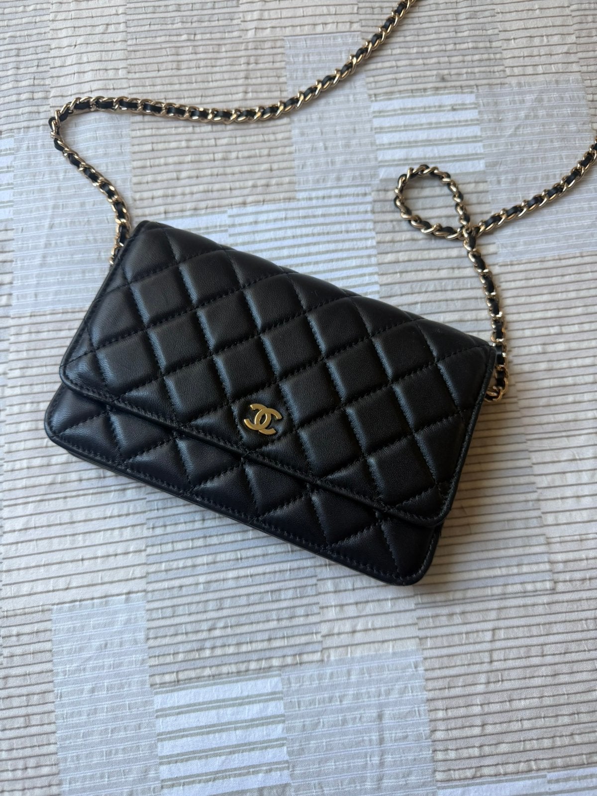 Chanel tas WOC, Sieraden, Tassen en Uiterlijk, Tassen | Damestassen, Ophalen of Verzenden, Zo goed als nieuw, Zwart, Schoudertasje