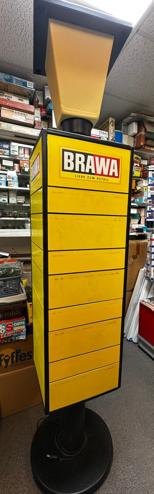 Brawa reclame paal, Ophalen, Zo goed als nieuw, Reclamebord