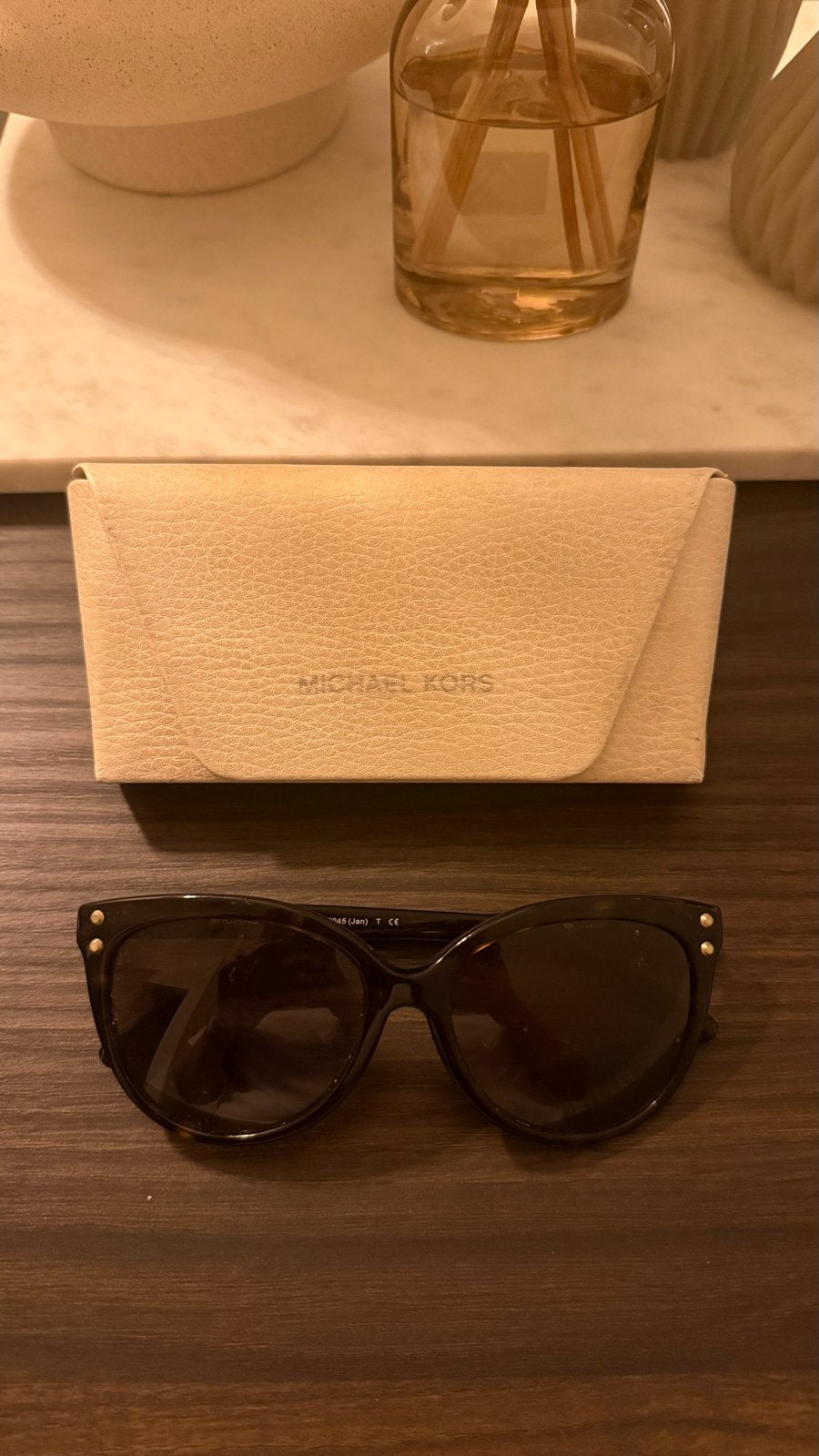 Michael Kors Zonnebril MK 2045 (Jan) - Zo goed als nieuw, Overige merken, Zonnebril, Bruin, Ophalen of Verzenden