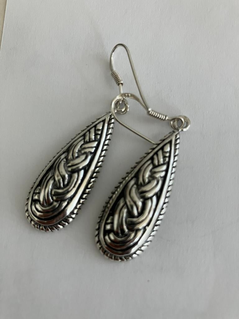 Oorsieraden Keltische Knoop, Ophalen of Verzenden, Zo goed als nieuw, Zilver