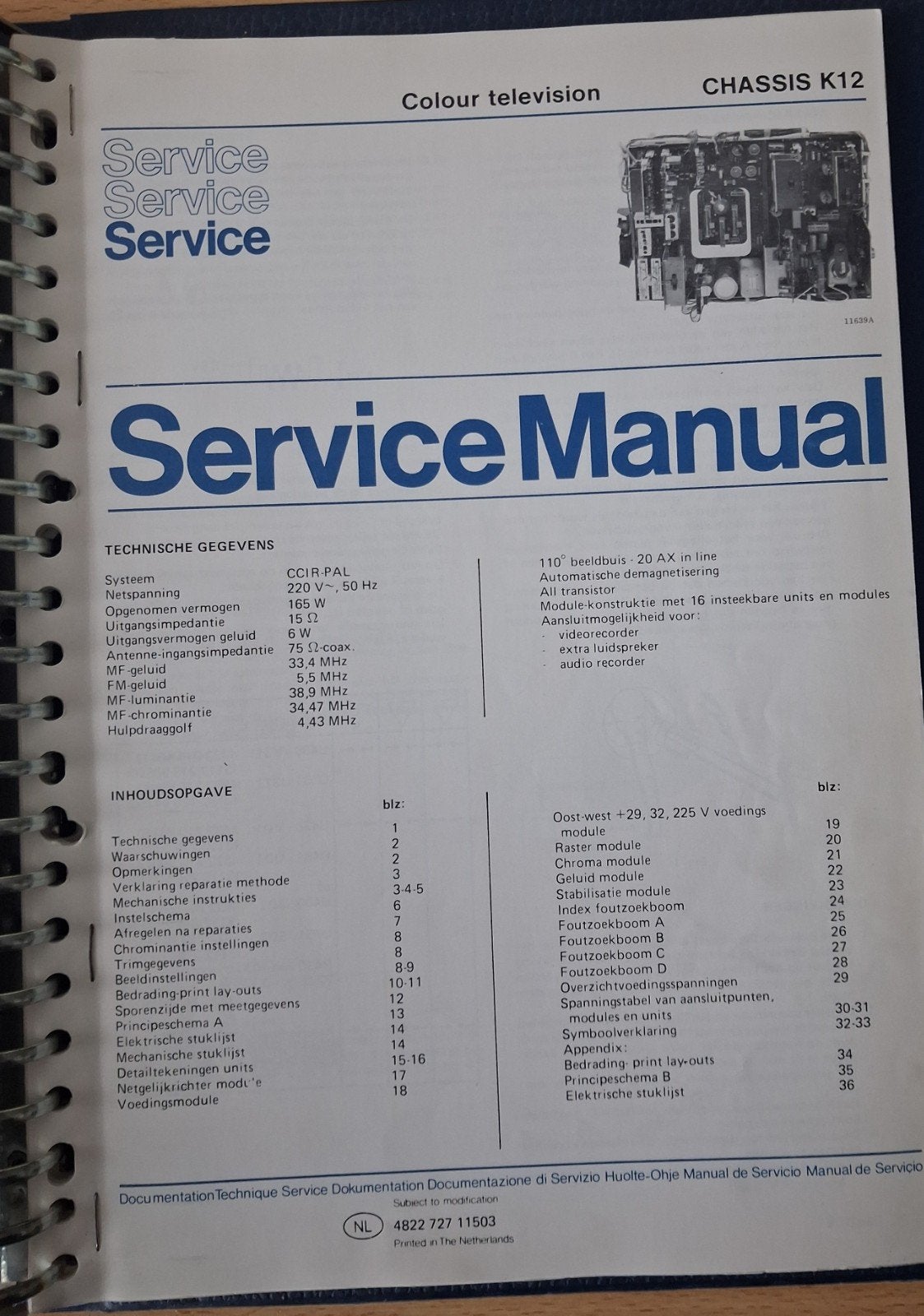 Philips KTV service manuals, Audio, Tv en Foto, Ophalen of Verzenden