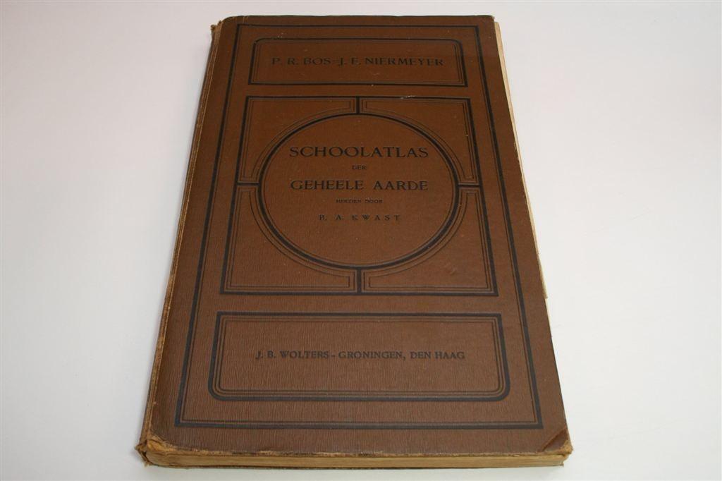 Vintage Bosatlas [32e dr 1929] — Bos-Niermeyer + Register, Gelezen, Ophalen of Verzenden, Landkaart, 1800 tot 2000