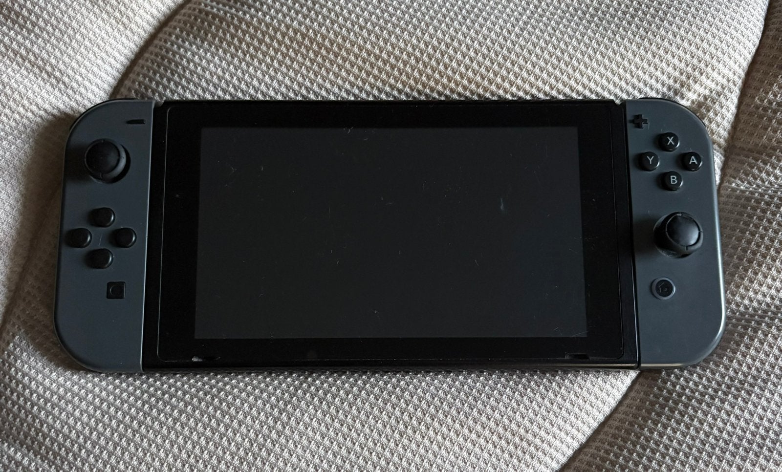Nintendo switch 1 - all black editie, Ophalen of Verzenden, Zo goed als nieuw, Met 1 controller, Switch Original