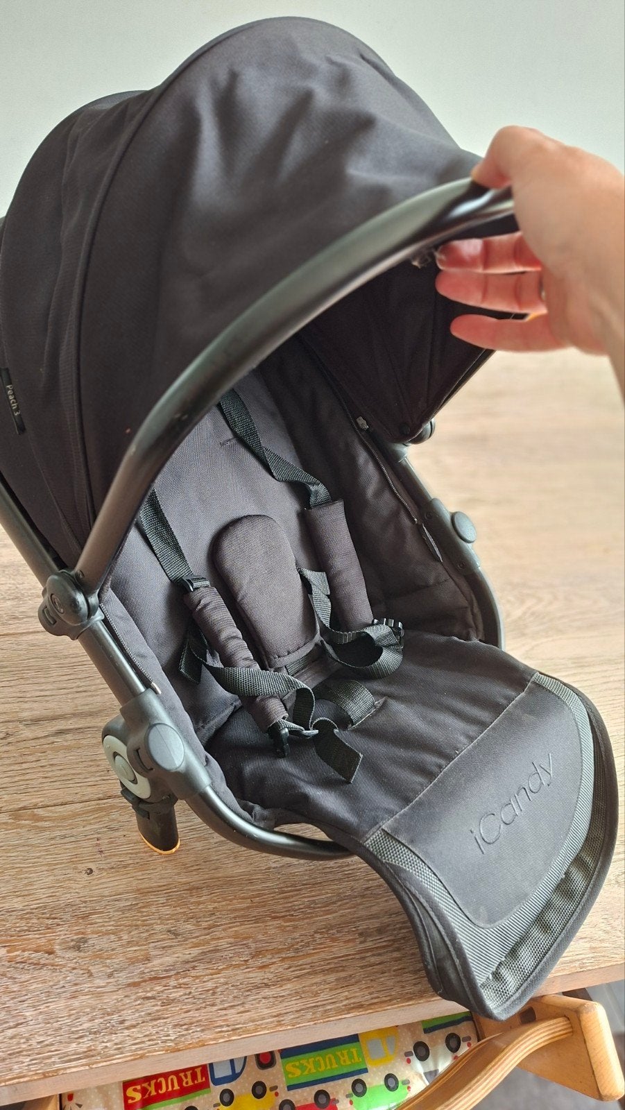 iCandy Peach duo zitje - Zwart, Ophalen, Zo goed als nieuw, Overige merken