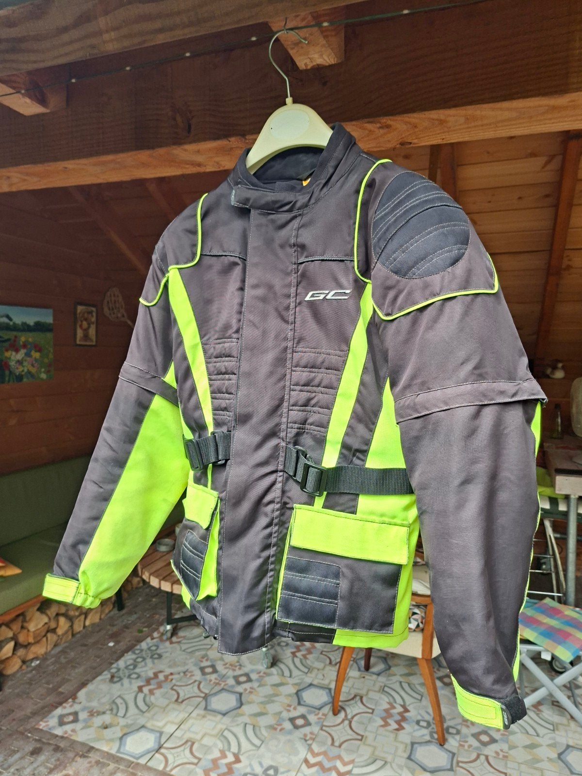 GrandCanyon Kids Motorjas Maat 164- Zwart/Neon Geel, Motoren, Jas | textiel, Kinderen, Ophalen of Verzenden, GrandCanyon