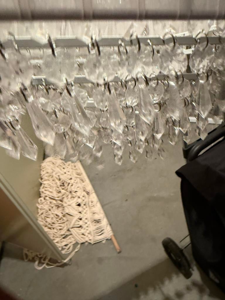 Vintage hanglampje, Ophalen, Gebruikt, Glas