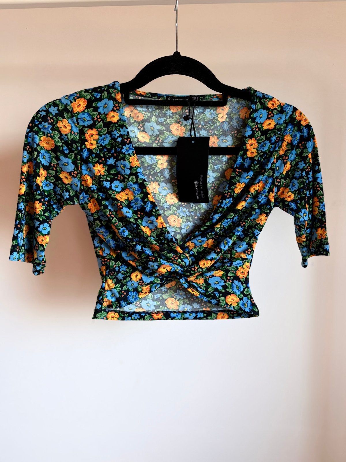 Stradivarius Korte Top , Maat S - Nieuw, Meerkleurig, Nieuw, Ophalen of Verzenden, Korte mouw