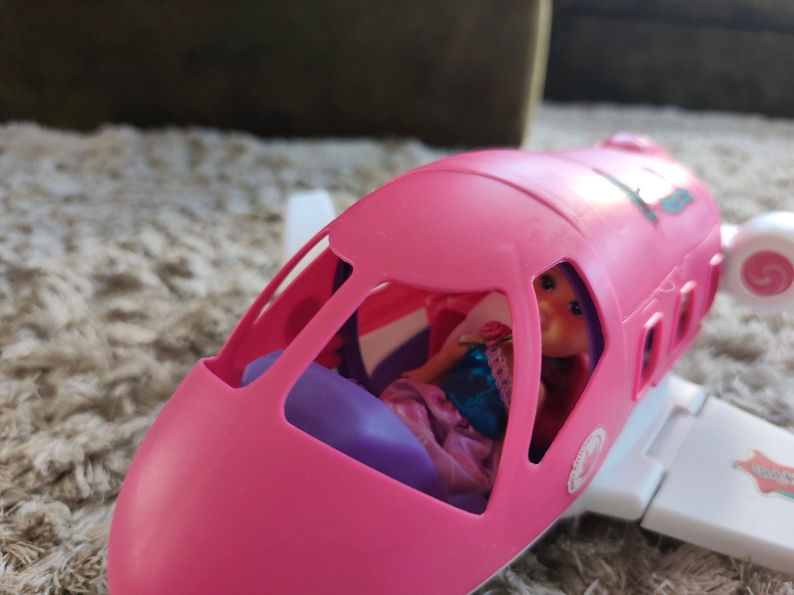 Barbie vliegtuig met 2 poppen en accessoires, Kinderen en Baby's, Ophalen of Verzenden, Gebruikt, Barbie