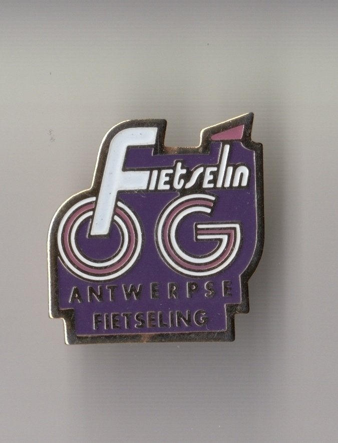 Antwerpse Fietseling Fiets Antwerpen pin, Verzamelen, Speldjes, Pins en Buttons, Gebruikt, Niet vindbaar, Niet vindbaar, Speldje of Pin