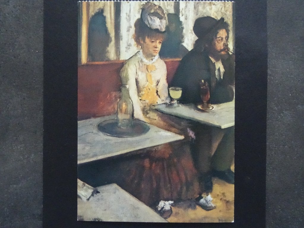 Edgar Degas / De absint drinkers / 1876, Ophalen of Verzenden, Ongelopen, Sterren en Beroemdheden