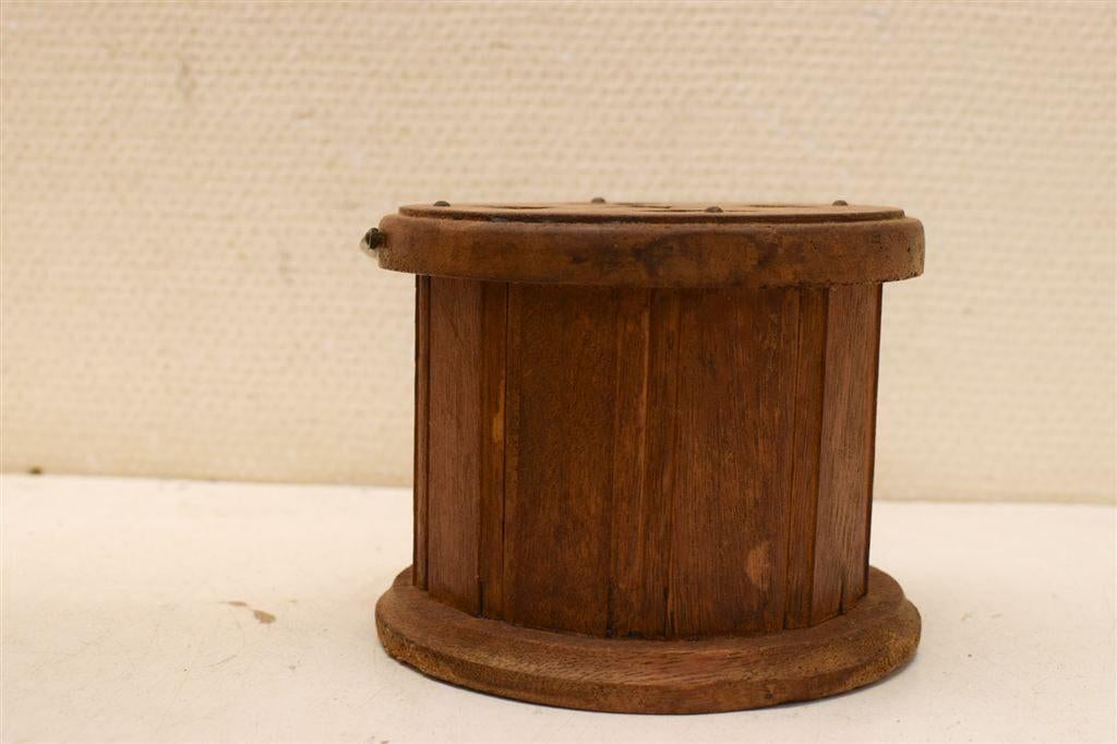 Houten Ronde houten stoof 48411, Huis en Inrichting, Minder dan 50 cm, Gebruikt, 125 cm of meer, Rond