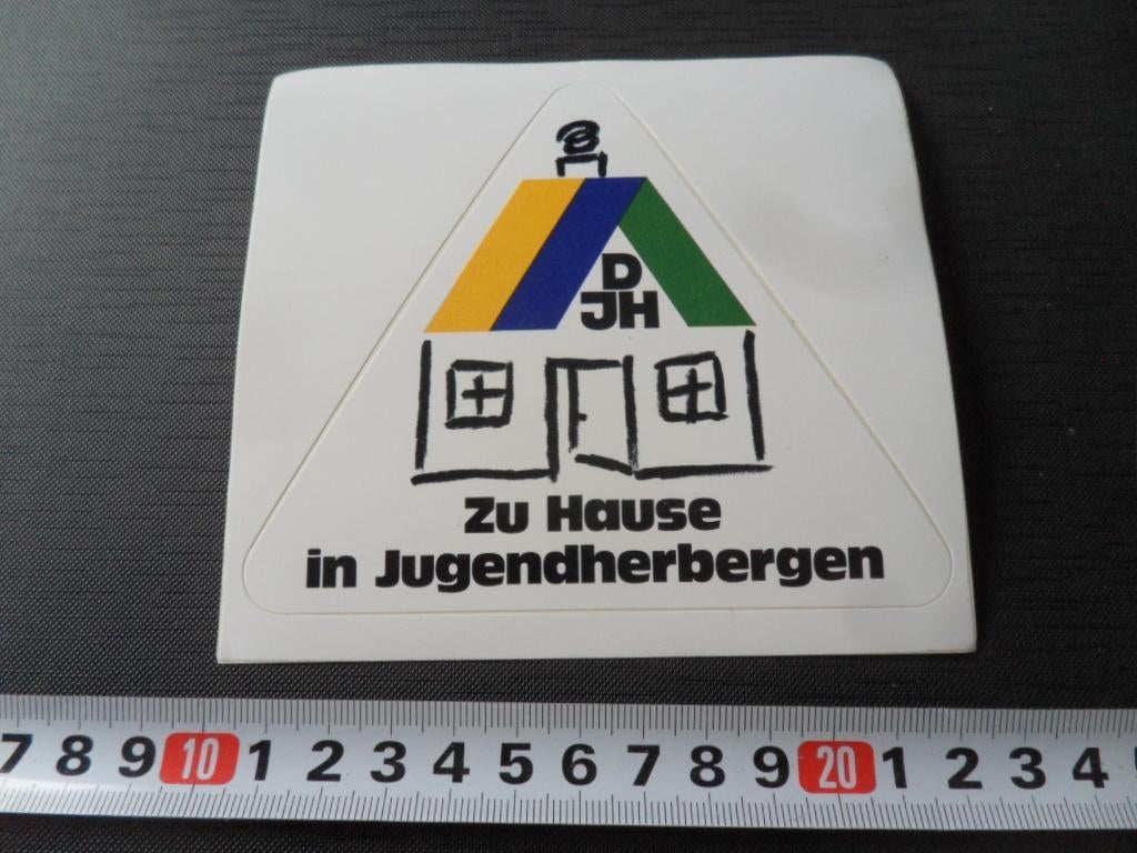 sticker Duitsland DJH Zu Hause in Jugendherbergen, Ophalen, Zo goed als nieuw