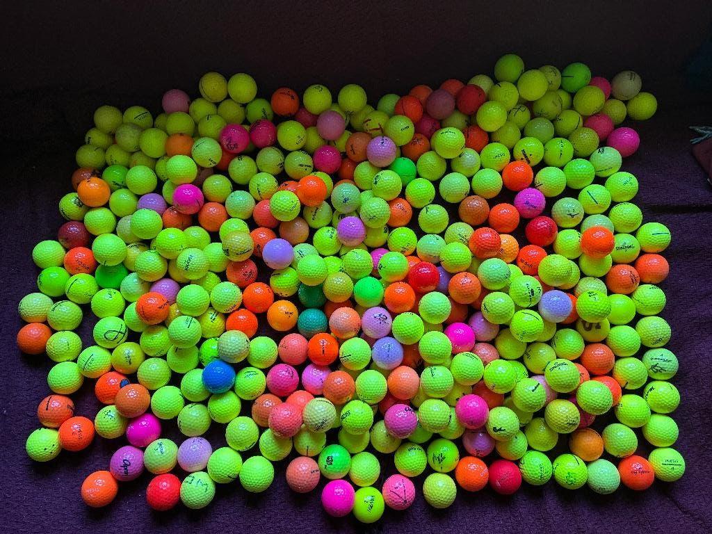 Golfballen gebruikt - mix gekleurd, Sport en Fitness, Ophalen, Gebruikt, Bal(len)