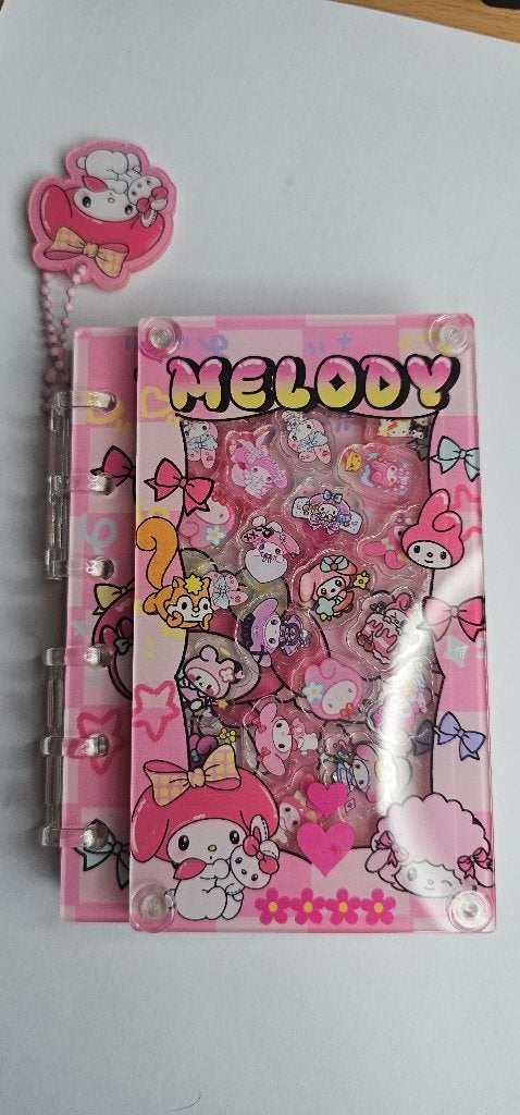 melodie , melody sanrio a7 shaker acrylic notebook, Diversen, Ophalen of Verzenden, Uitwisbaar, Nieuw, A7