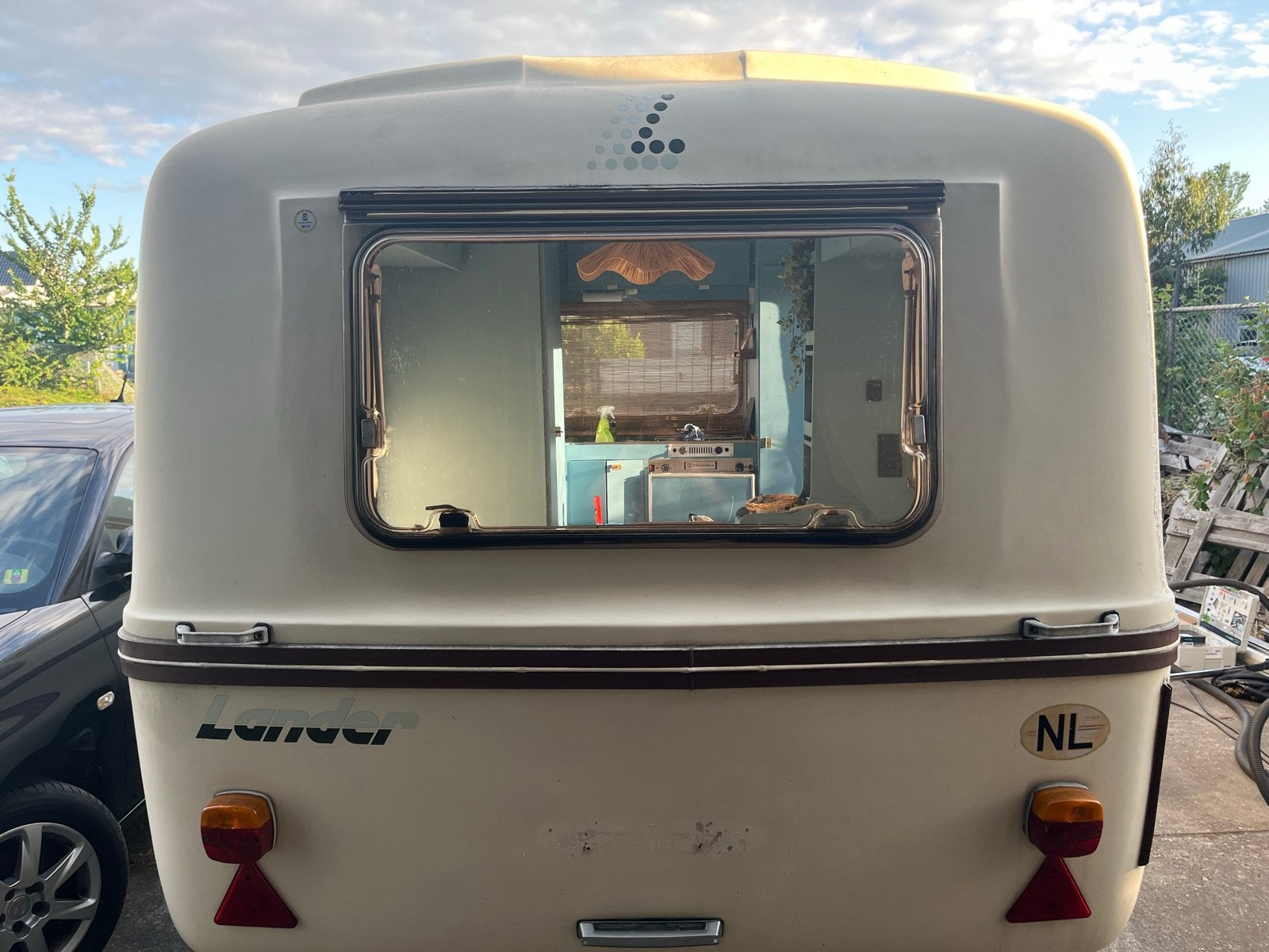 Lander Graziella 340 - Compacte en lichte caravan, Ophalen
