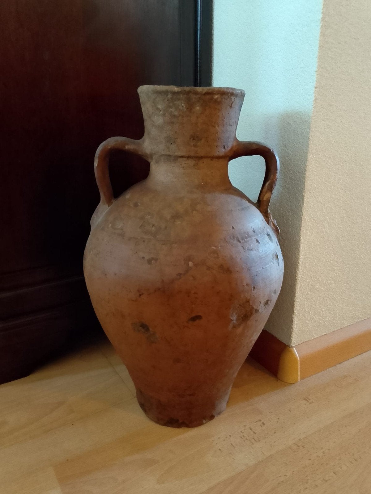 Antieke Spaanse kruik - terracotta amfora, Ophalen of Verzenden