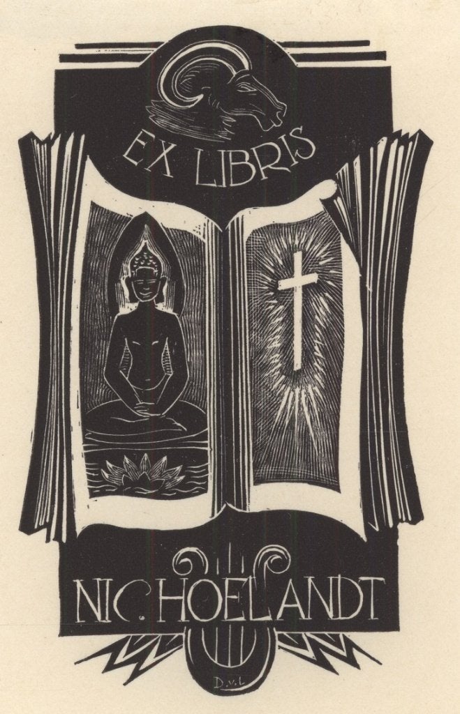 0268 Ex Libris Nederland : Dirk Govert van Luijn, 1946, Verzenden, Ex libris