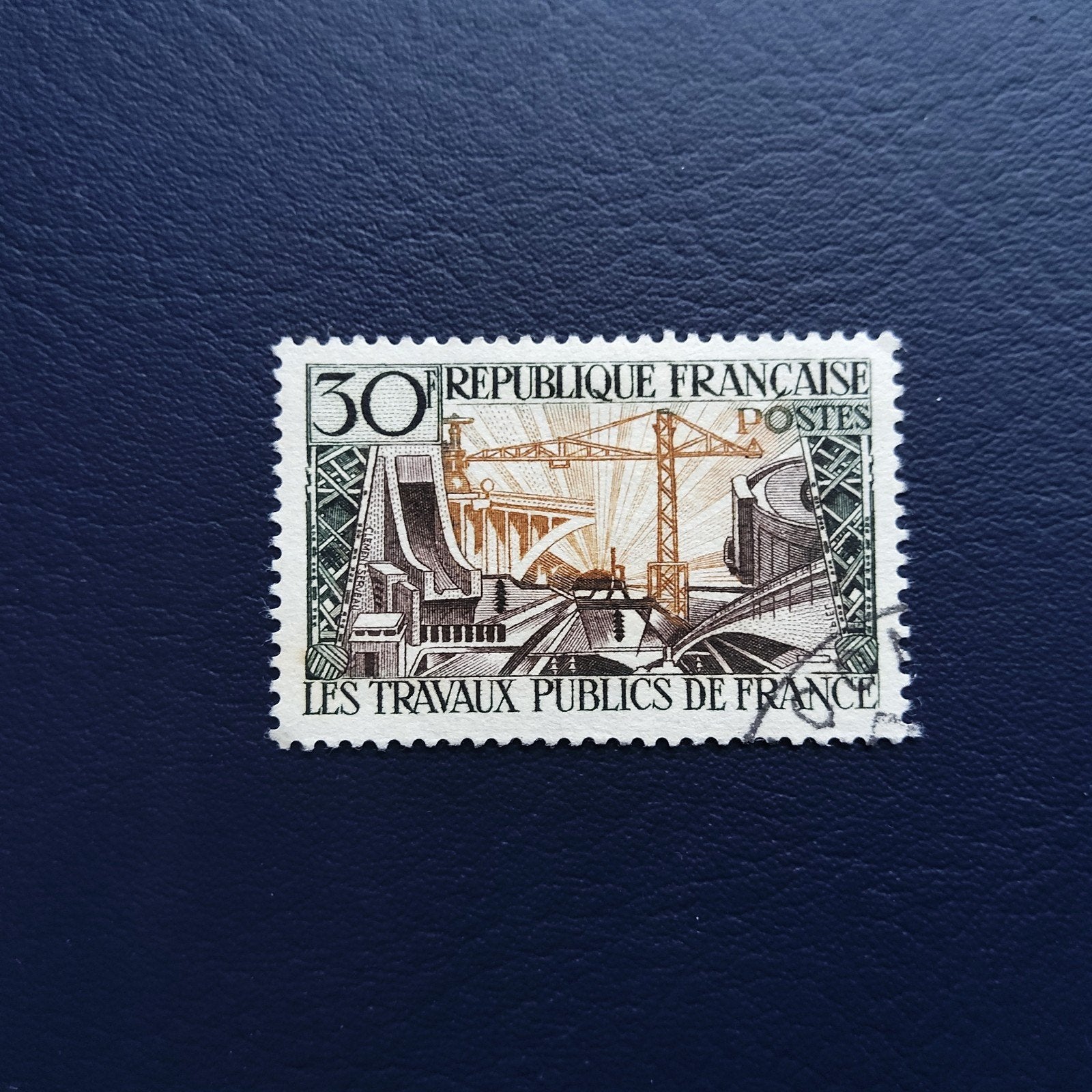 Franse postzegel 30c - Les Travaux Publics de France, Ophalen of Verzenden