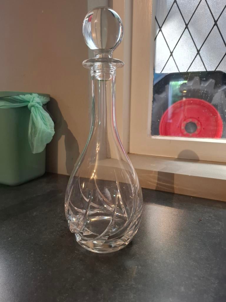 Elegante Kristallen Karaf Toscane met Stop, Ophalen of Verzenden