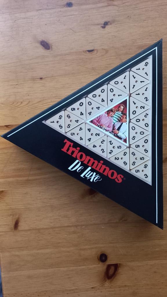 Triominos De Luxe spel, Een of twee spelers, Ophalen of Verzenden, Zo goed als nieuw