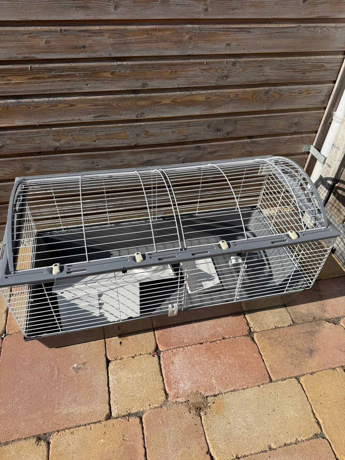 Konijnenhok met plateau, drinkfles en voerbak, Dieren en Toebehoren, Cavia, Hok, Ophalen, Minder dan 60 cm