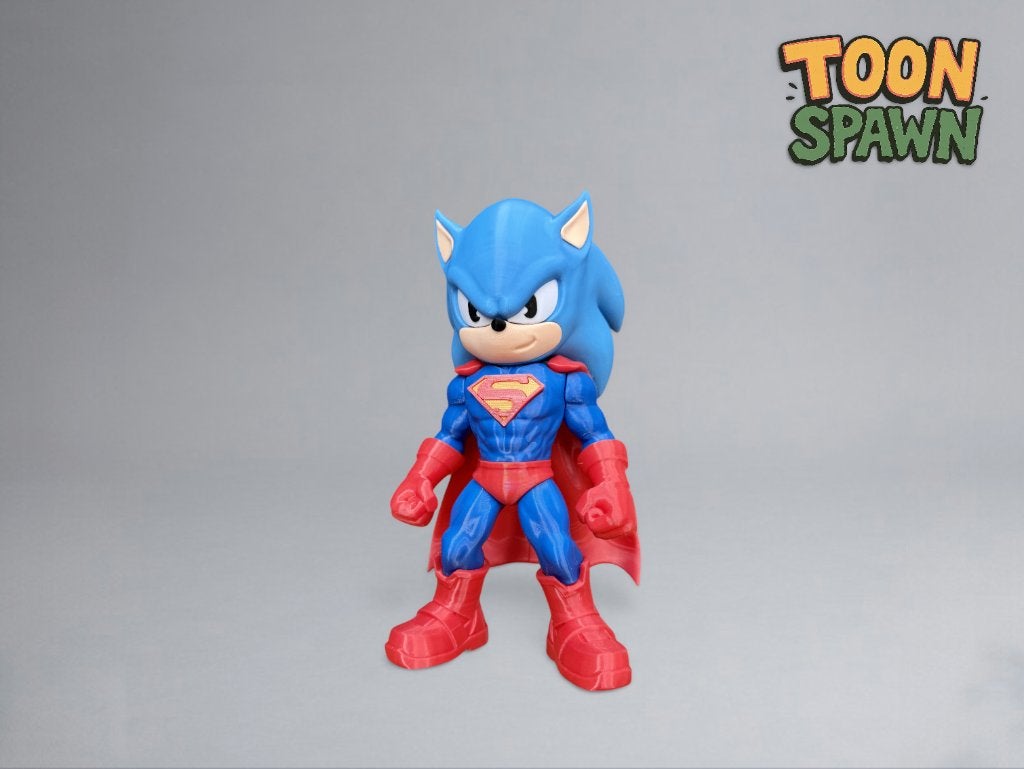 Super Sonic Superman – 28 cm – Heroic Hyper Mash‑up Figuur