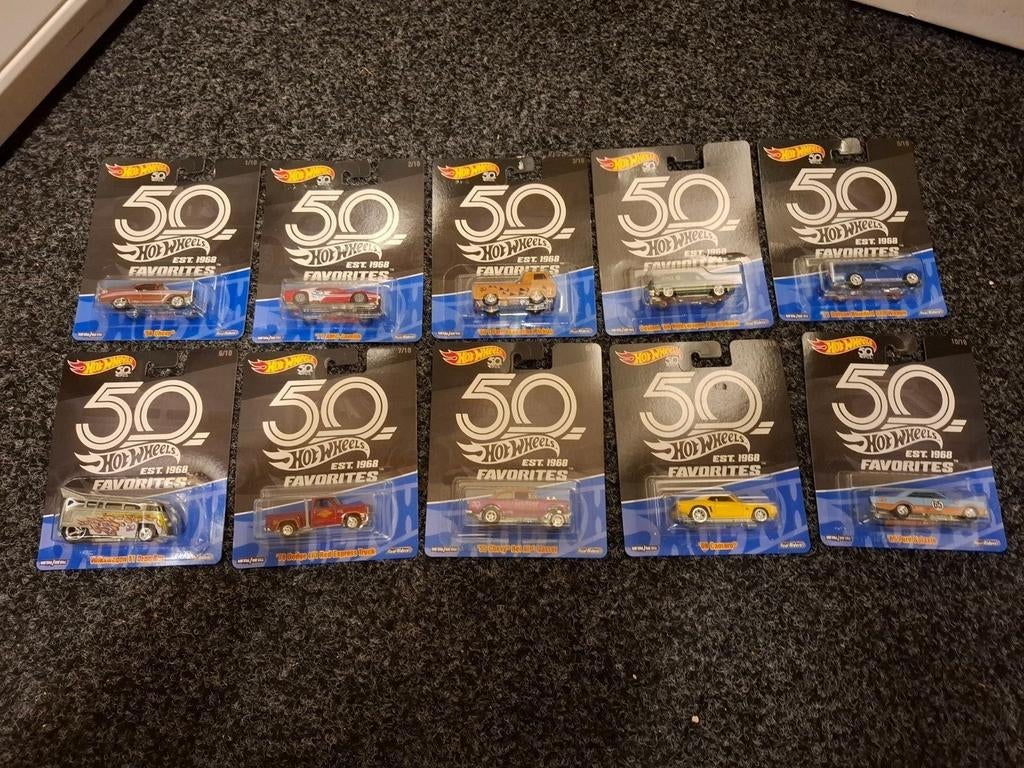 hotwheels 50 jaar set, Ophalen of Verzenden, Nieuw, Auto