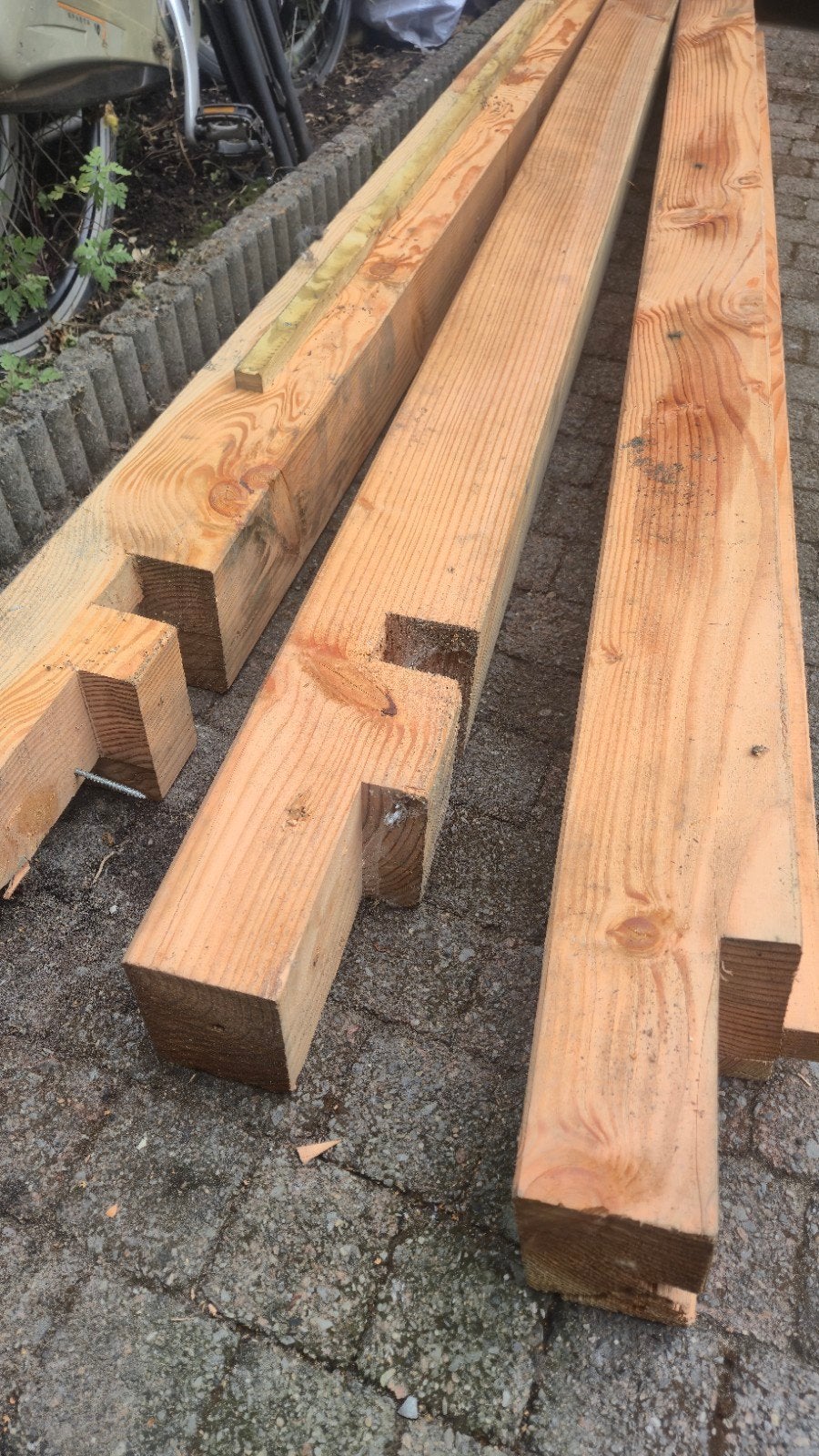 3x steunbalken en meer, Ophalen, 250 cm of meer, Balken