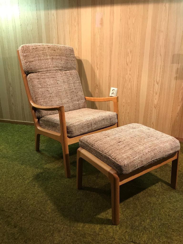IZGS Ole Wanscher Senator fauteuil stoel Vintage Deens, Huis en Inrichting, 75 tot 100 cm, Ophalen of Verzenden, Zo goed als nieuw