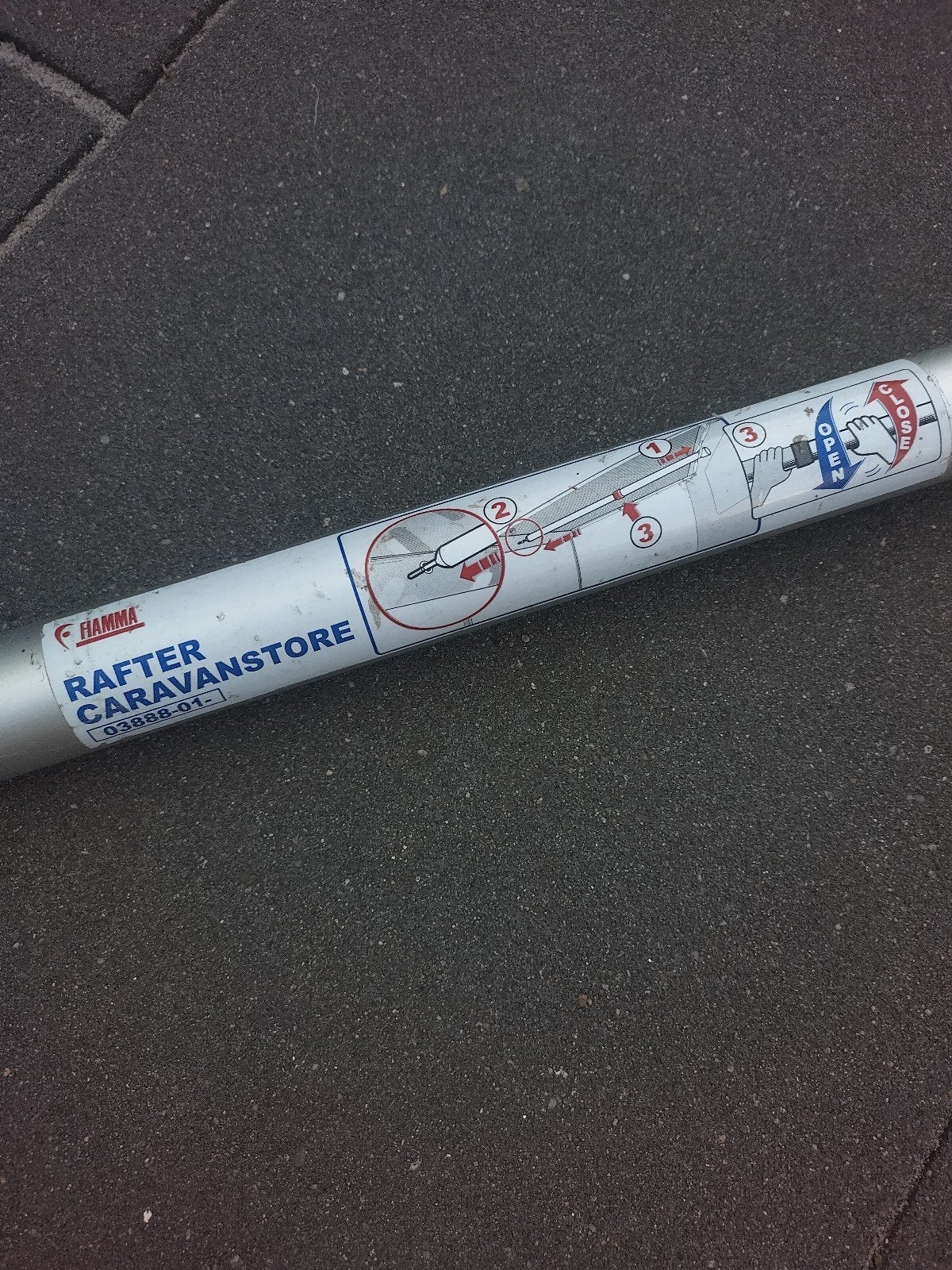 Fiamma Rafter Caravanstore luifelstok, Ophalen, Gebruikt