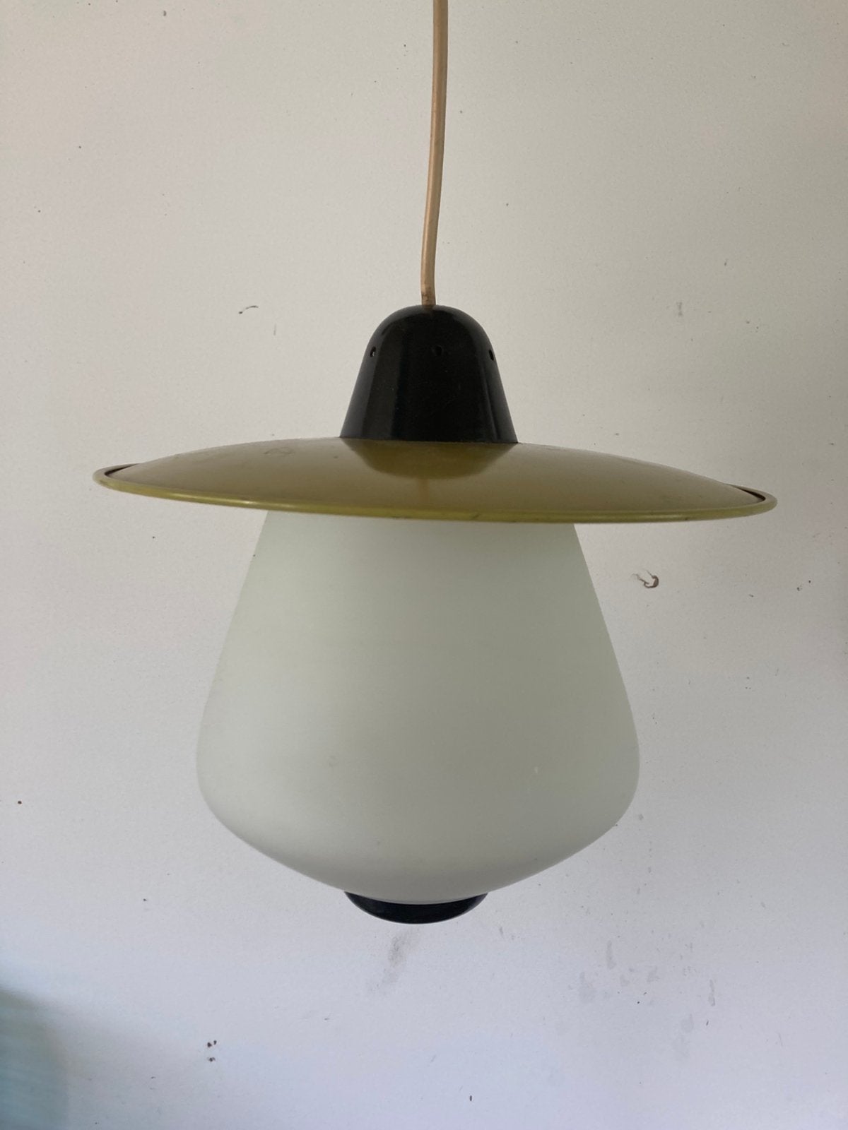Vintage Hanglamp Philips, Ophalen of Verzenden, Gebruikt, Glas, Jaren '60