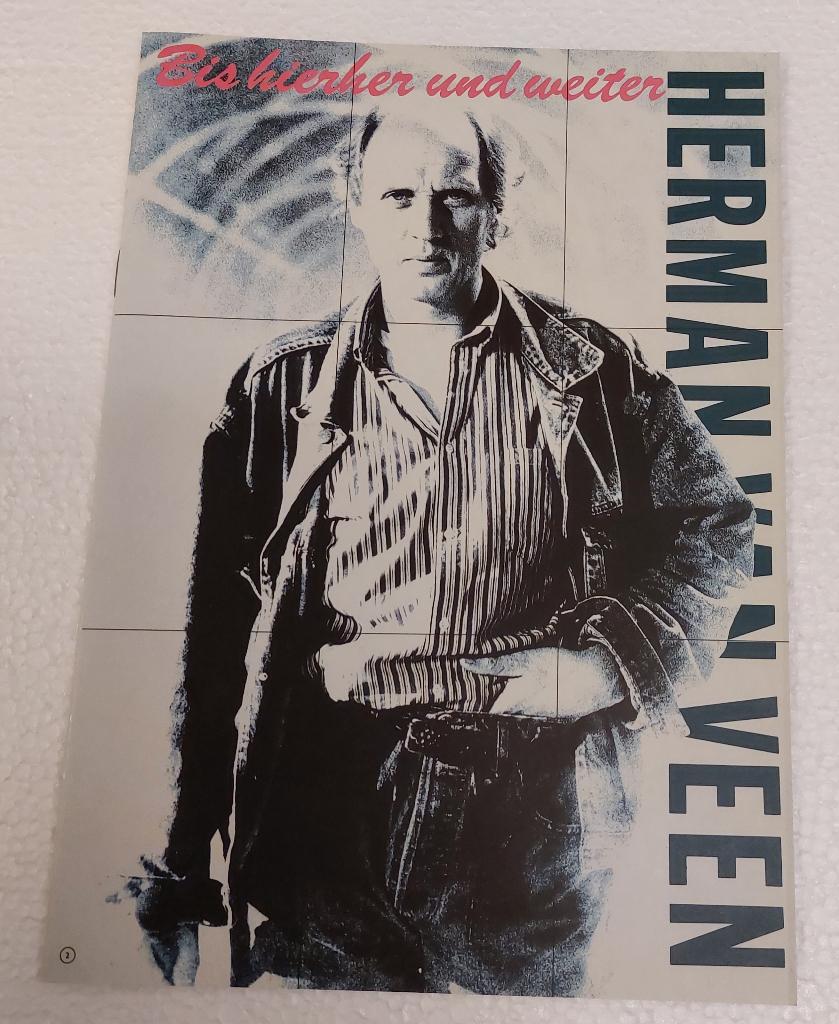 Herman van Veen PROGRAMMA 1988 Bis Hierher Duitsland, Verzamelen, Verzenden, Gebruikt, Boek, Tijdschrift of Artikel