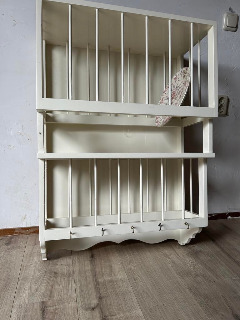 Antiek - brocante bordenrek, in goede staat, Zo goed als nieuw, Minder dan 100 cm, 25 tot 50 cm, 50 tot 100 cm