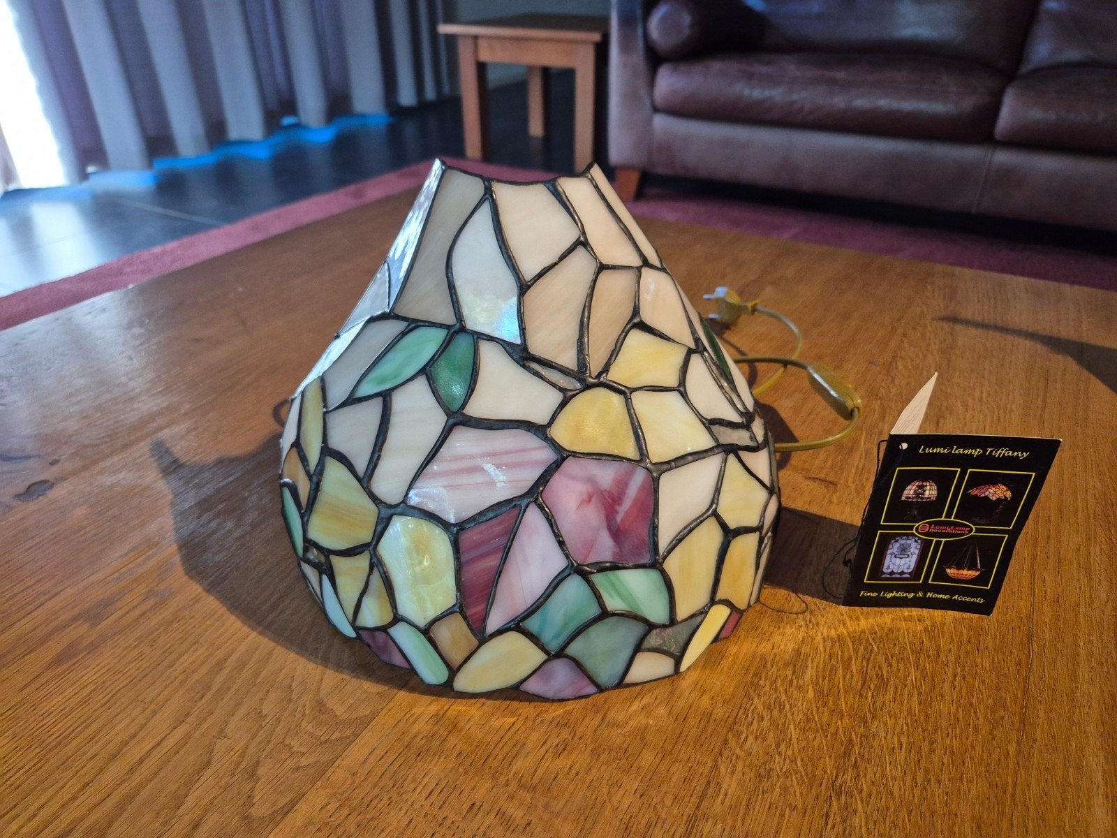 Lumi-Lamp Tiffany Stijl wandlamp - Handgemaakt Glas, Overige merken, Gebruikt, Meerkleurig, E14 (klein)