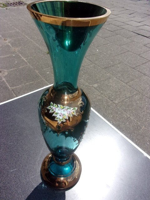 vaas vintage, Ophalen, Overige kleuren, Minder dan 50 cm, Glas
