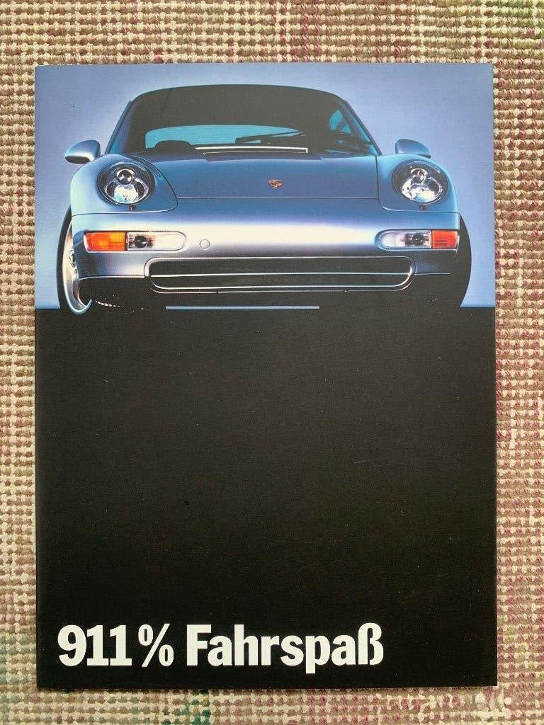 Brochure folder Porsche 911 Carrera 993 1994 nieuw, Boeken, Porsche, Nieuw, Ophalen of Verzenden, Porsche