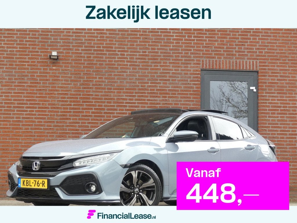 Honda Civic 1.5 i-VTEC Sport Plus / Panoramadak, 15 km/l, Leder, Bedrijf, Automatische klimaatregeling