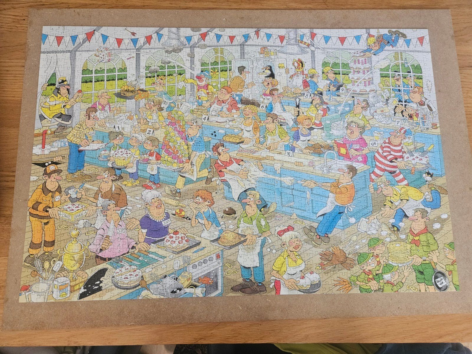 Jan van Haasteren 1500 st taarten toernooi, Ophalen of Verzenden, 500 t/m 1500 stukjes, Zo goed als nieuw, Legpuzzel