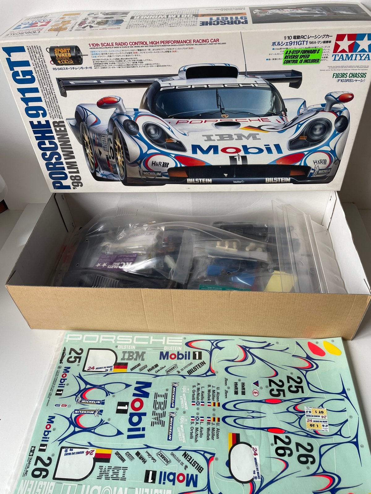 Tamiya Porsche 911 GT1 '98 LM Winner RC Modelbouwkit, Ophalen of Verzenden, Nieuw, Auto onroad