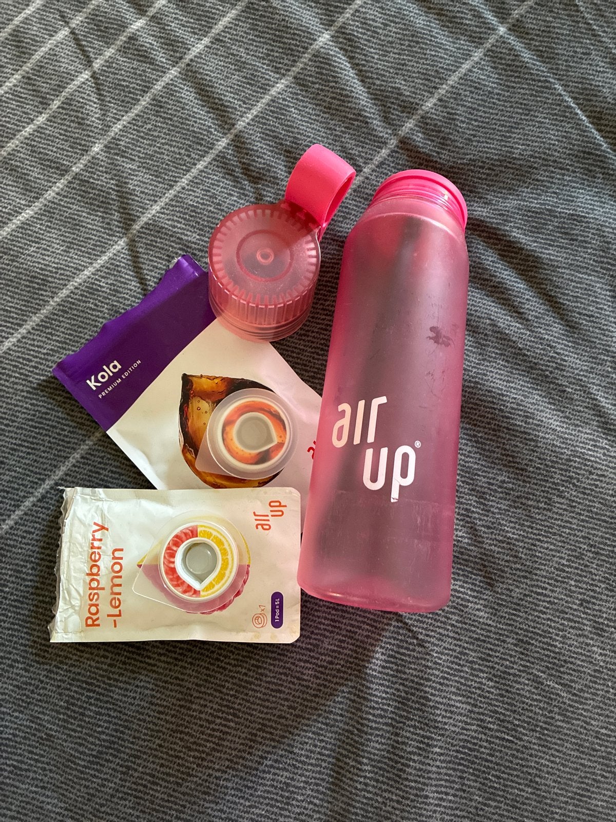 Air Up fles met Kola en Raspberry-Lemon pods, Ophalen, Gebruikt