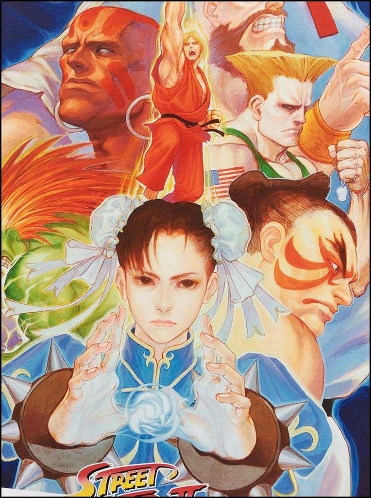 STREET FIGHTER TURBO Capcom Retro Arcade Poster, Vechten, Verzenden, 1 speler, Nieuw