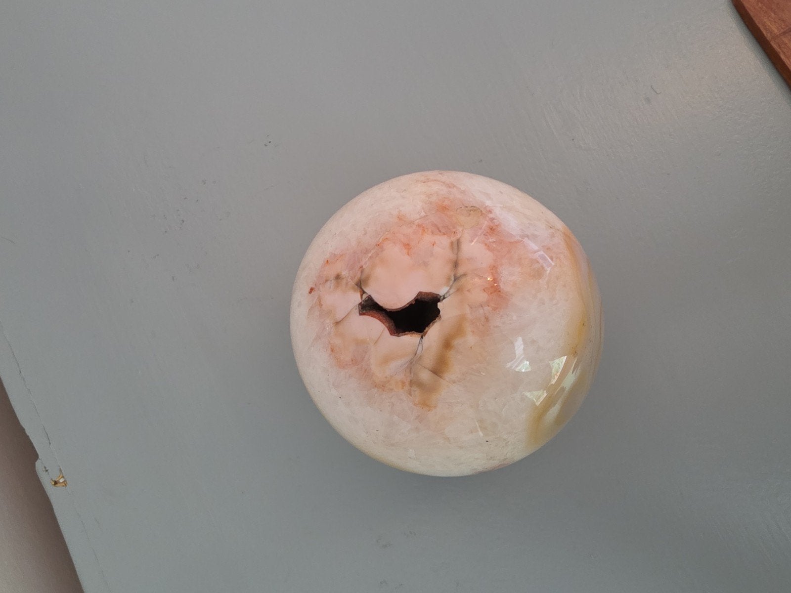 Decoratieve Agaat Bol met Geode - Uniek Stuk, Ophalen of Verzenden, Mineraal