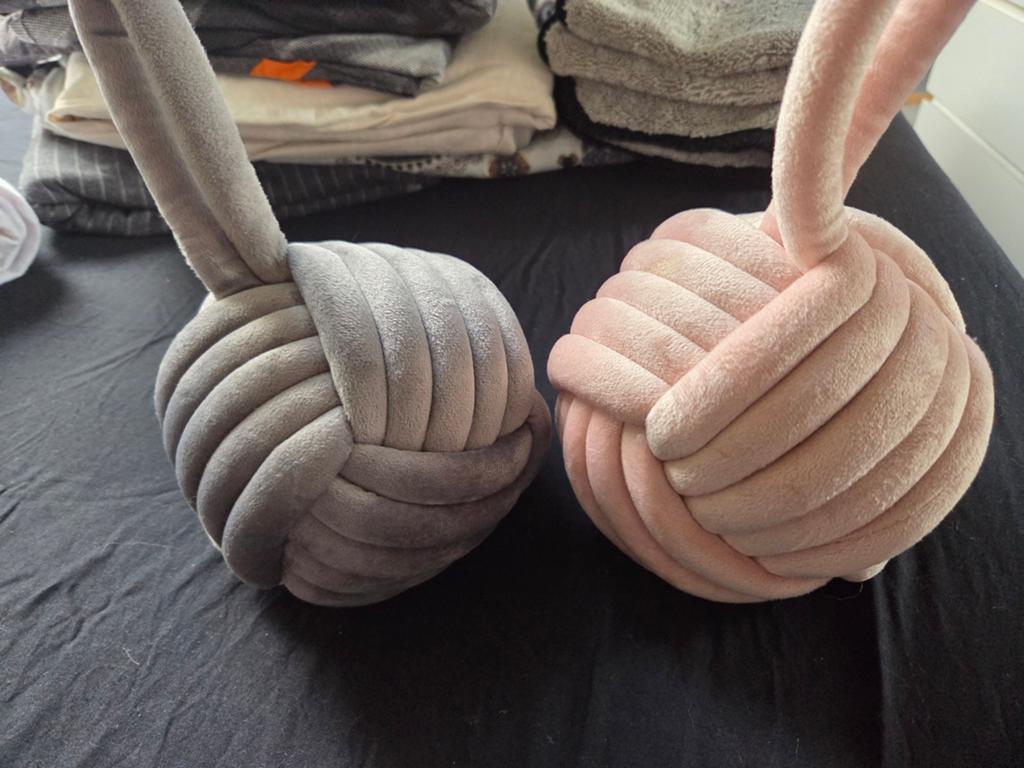 Decoratieve Deurstopper Knoop - Grijs/Roze, Ophalen of Verzenden, Zo goed als nieuw, Binnen