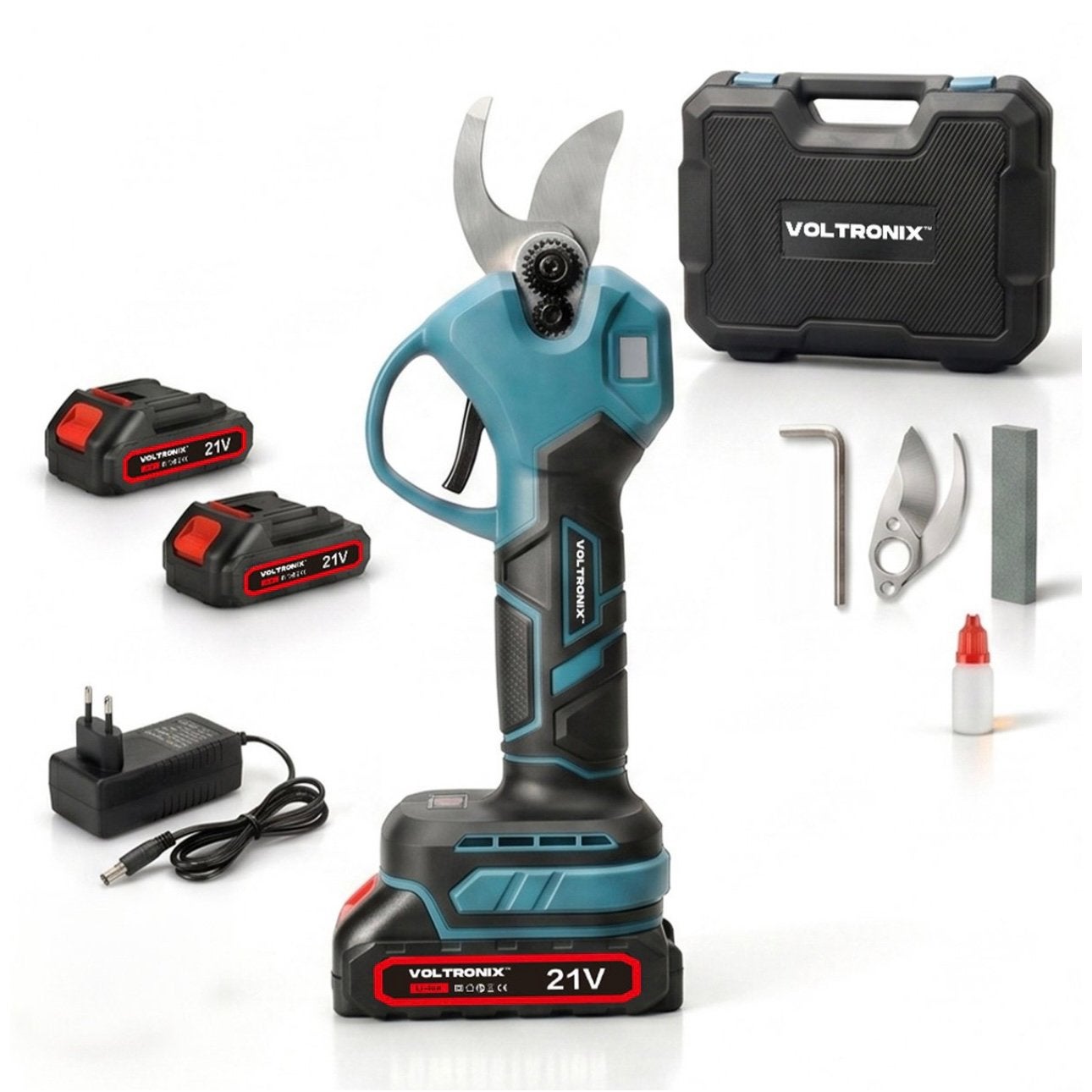 Nieuwe Elektrische Snoeischaar met 2 accu’s, Tuin en Terras, Snoeischaren, Ophalen of Verzenden, Nieuw, 30 t/m 39 mm