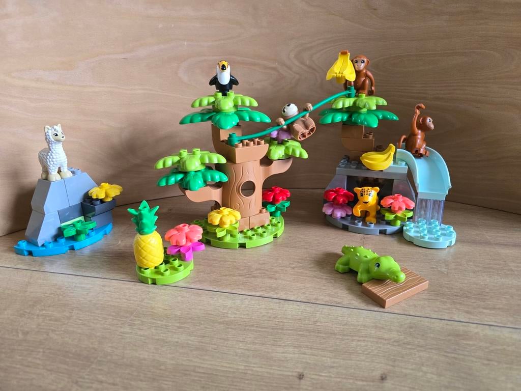LEGO Duplo 10973 Wilde dieren van Zuid-Amerika, Ophalen of Verzenden, Zo goed als nieuw, Overige typen